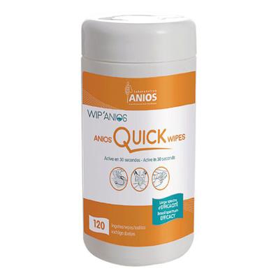 Anios Quick Wipes - 120 Lingettes désinfectantes - Actives sur coronavirus EN 14476